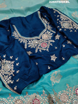 KcPc New LatestBanarasi silk Traditional Sequence embroidery mirror work Saree PAL