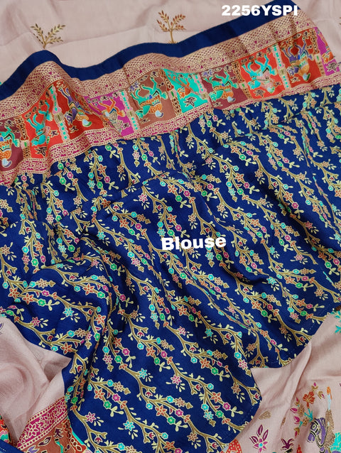 KcPc New Beautiful  Cotton Silk Kalamkari Style Foil print Saree  APL