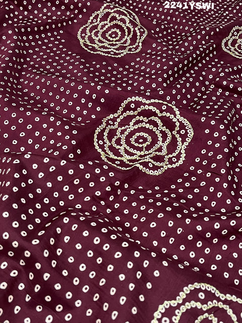 KcPc New Upada silk Bandhani Zari Work Saree GAN