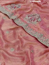 KcPc Latest Chinon Silk Designer Style With embroidery Gotapatti Work Saree PAL