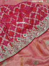 KcPc Latest Chinon Silk Designer Style With embroidery Gotapatti Work Saree PAL