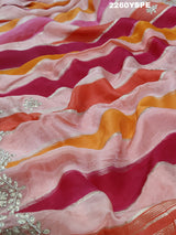 KcPc New Beautiful Chinon Silk Traditional Style With Gotapatti Work Saree PAL