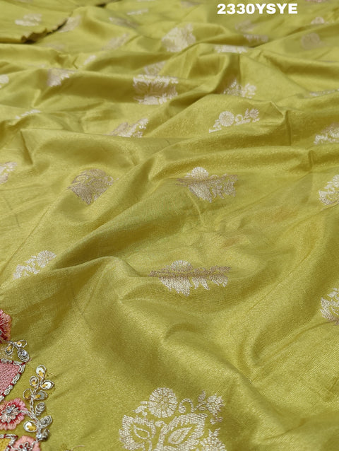 KcPc New Latest Banarsi Silk Bollywood Style With Sequence  Embroidery Work Saree VSW