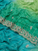 KcPc New Lounch H O Silk Double Shade Style Cutdana Work Saree PLK