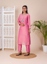 KcPc New Latest Munga silk Zardoji work indo western Dress MUL