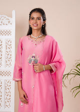 KcPc New Latest Munga silk Zardoji work indo western Dress MUL