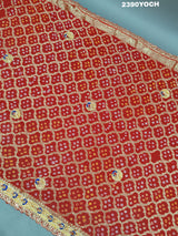 KcPc New Belbutti Pure Georgette MarwadiBandhani Odhna Chunri KcPc