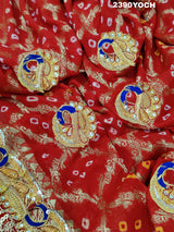 KcPc New Belbutti Pure Georgette MarwadiBandhani Odhna Chunri KcPc