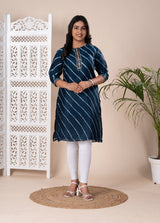 KcPc New Special Jaipuri Designer Chinon Lehriya Style Kurti KML