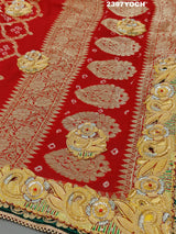 KcPc Pure Georgette Bandhani Style Bel - Buti Work Odhna