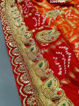 KcPc New Lounch Pure Gaji Silk Marwadi Style Zardoji Work Chunri Pila