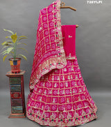 KcPc Pure Gaji silk Gharchola with Gotapatti work Lehenga Set BTU