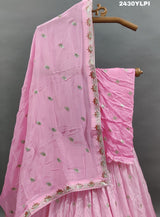 KcPc Elegant Chinon Silk Lehenga with Sequin and Gota patti Touche BTU