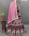 KcPc New Beautiful Upada Silk Banarasi Style Handwork Gotapatti Lehenga RTK