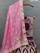 KcPc New Beautiful Upada Silk Banarasi Style Handwork Gotapatti Lehenga RTK