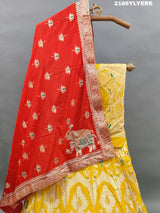 KcPc New Latest Upada Silk Banarasi Style Handwork Gotapatti Lehenga RTK