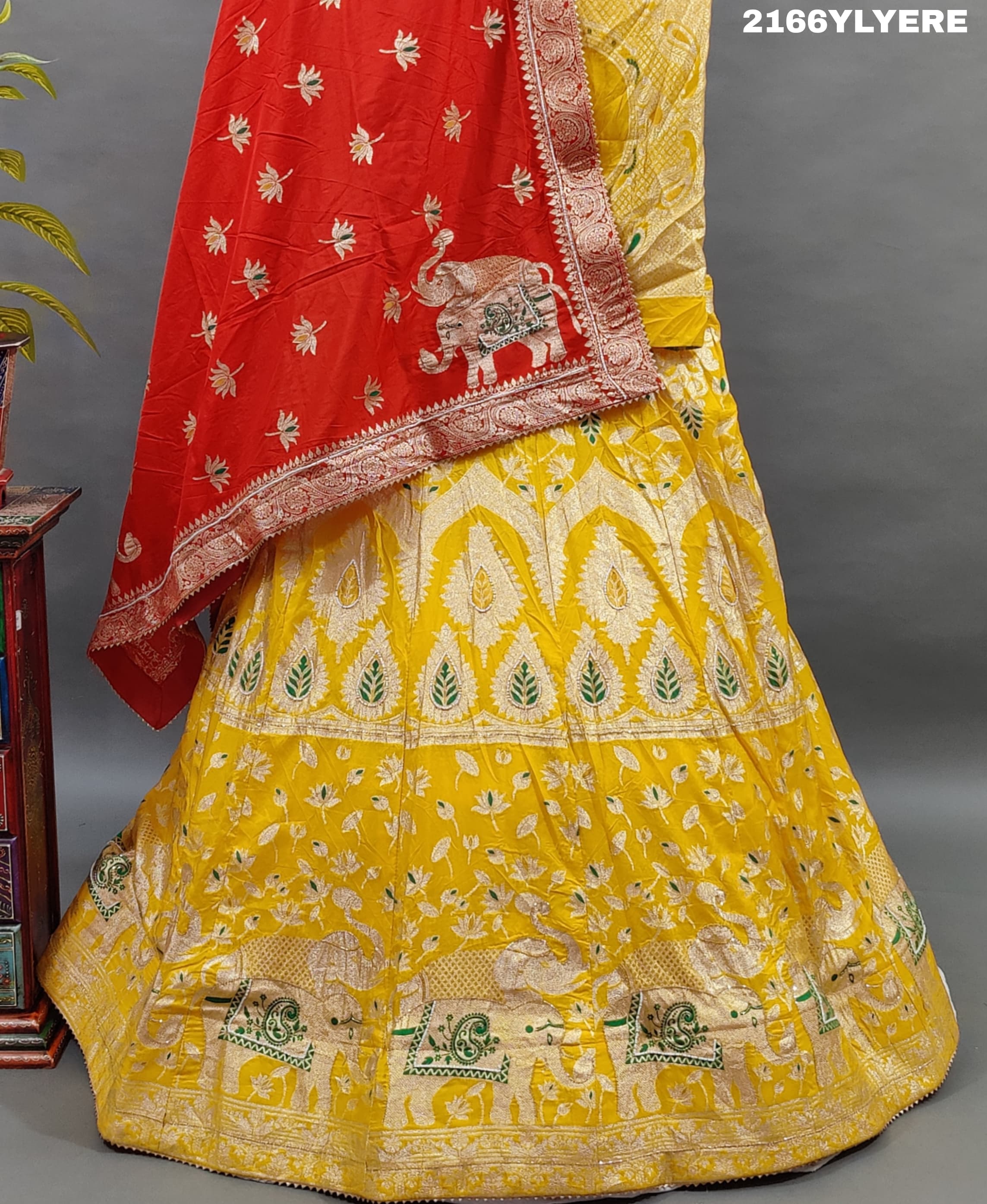 KcPc New Latest Upada Silk Banarasi Style Handwork Gotapatti Lehenga RTK