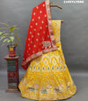 KcPc New Latest Upada Silk Banarasi Style Handwork Gotapatti Lehenga RTK