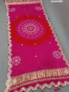 KcPc New Lounch Gaji Silk Bandhani Style Gotapatti Work DupattaAMT