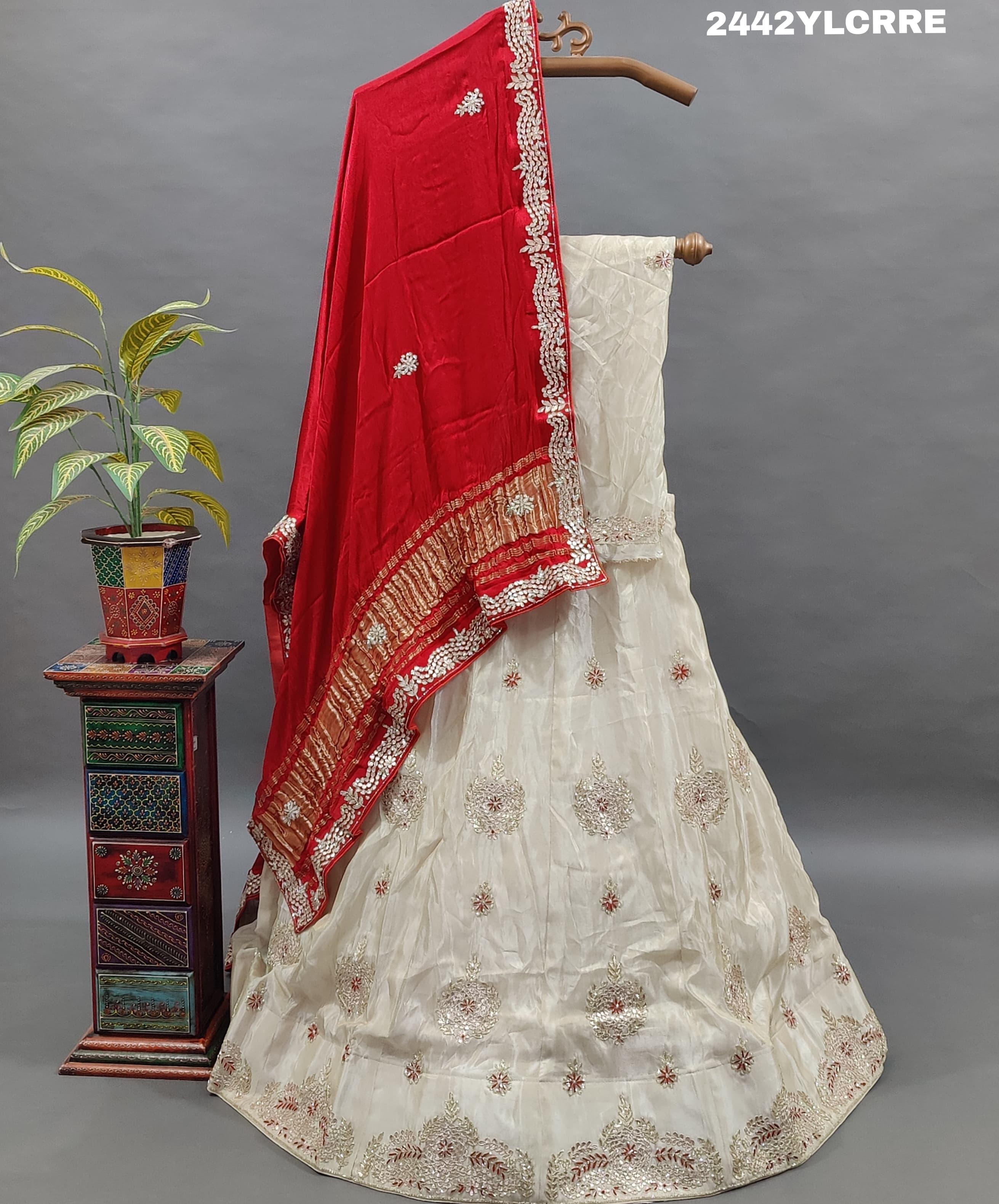 KcPc New UpadaSilk Bollywood Style With Cutdana Gotapatti Work Lehenga RTK