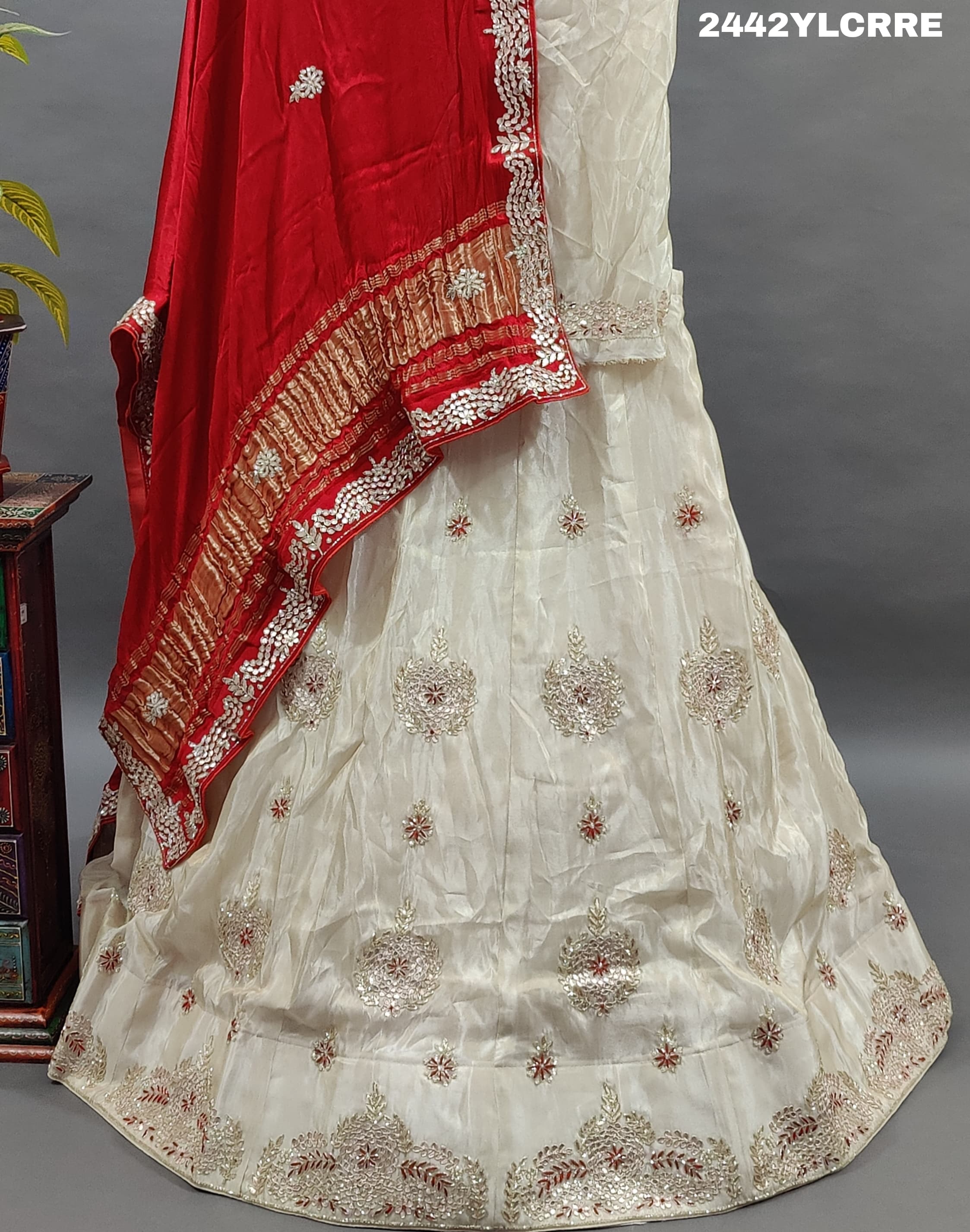 KcPc New UpadaSilk Bollywood Style With Cutdana Gotapatti Work Lehenga RTK