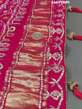KcPc New Launch Pure Gaji Silk Gota Patti Work Dupatta AMT