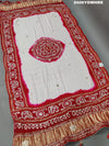 KcPc New Beautiful Gaji Silk Bandhani Gota patti work Dupatta AMT