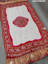 KcPc New Beautiful Gaji Silk Bandhani Gota patti work Dupatta AMT