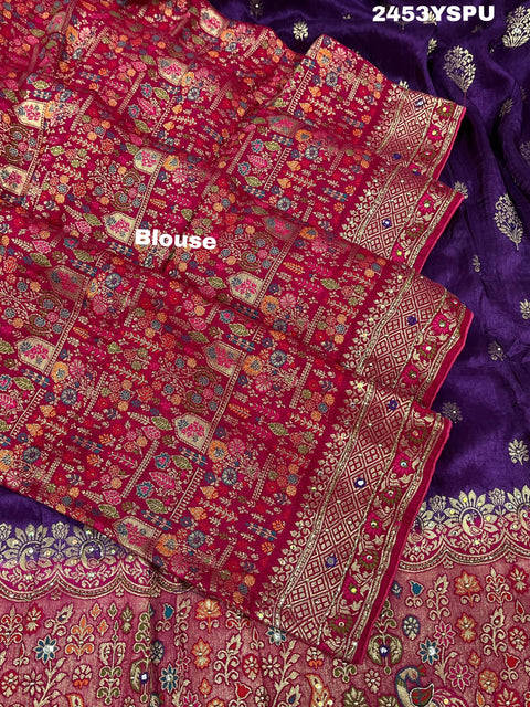 KcPc Latest New Dola Silk Banarasi Style With Cutdana Work Saree RB