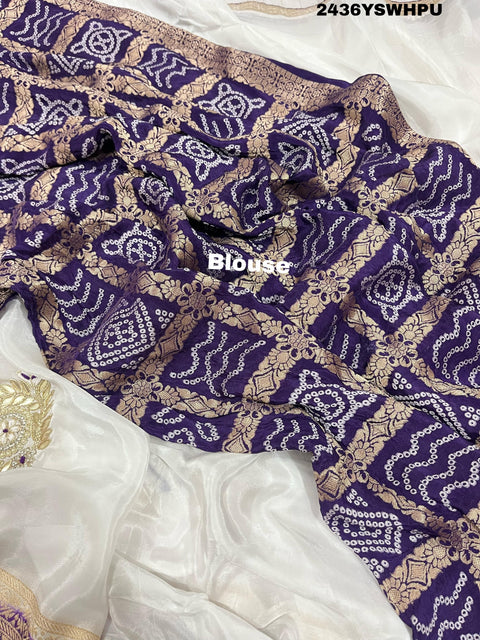 KcPc New Beautiful Munga Silk Banarasi Style With Cutdana Gotapatti Work Saree RG