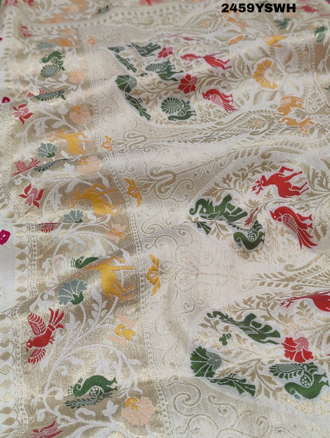 KcPc New Chinon silk Beautiful Kalamkari Style Saree RB