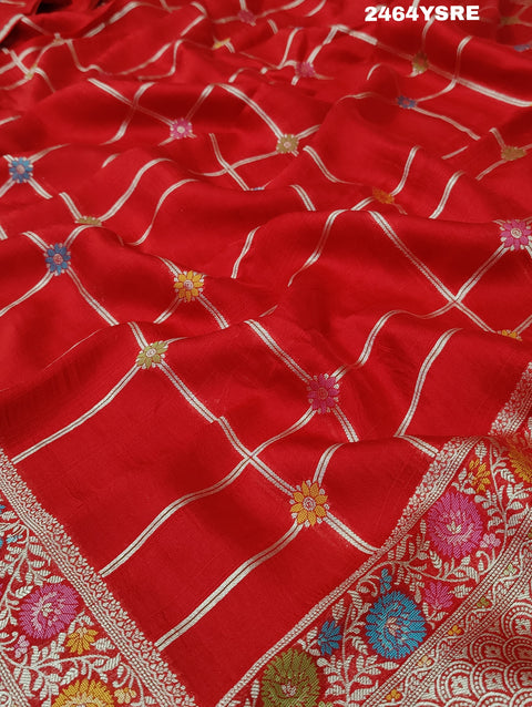 KcPc New Chinon Silk Bandhani Zari Weaving Saree RB