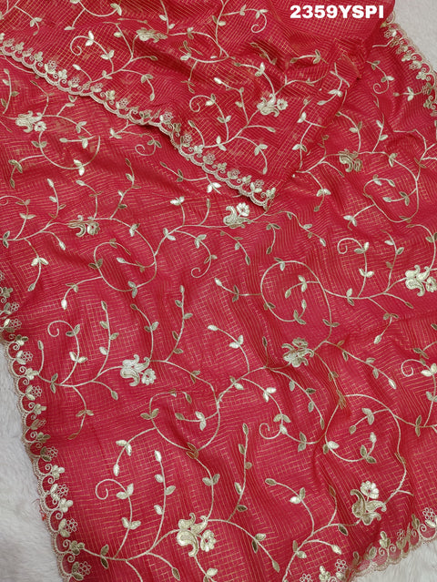 KcPc New Kota Doriya Gota Patti Work Saree SWA
