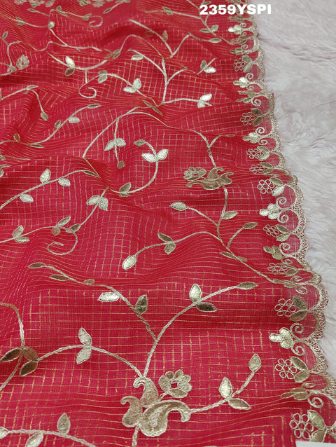 KcPc New Kota Doriya Gota Patti Work Saree SWA