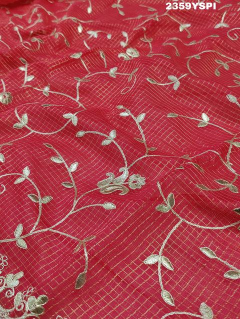 KcPc New Kota Doriya Gota Patti Work Saree SWA