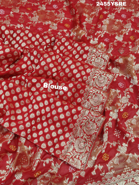 KcPc New Georgatte Banarasi Style With Cutdana Work Saree MOH