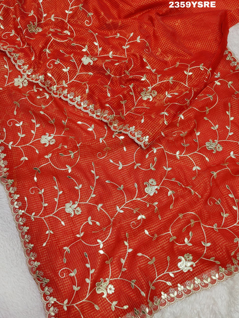 KcPc Kota Doriya Gota Patti Work New Saree SWA