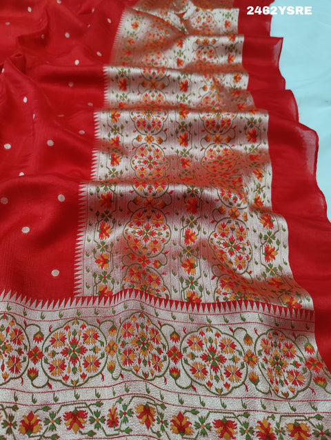 KcPc New Beautiful Banarasi Zari Weaving Saree RB