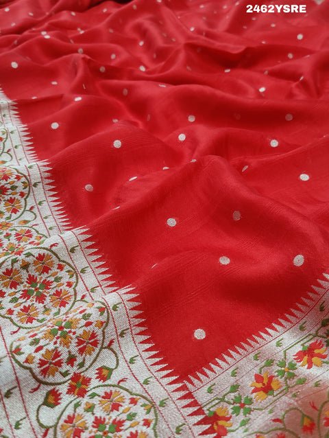 KcPc New Beautiful Banarasi Zari Weaving Saree RB
