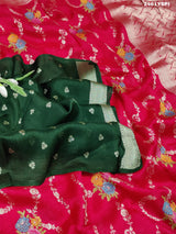 By New H.O Silk Saree with Zari Weaving and Printed