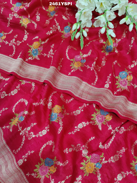 KcPc New H.O Silk Saree with Zari Weaving and Printed Saree RB