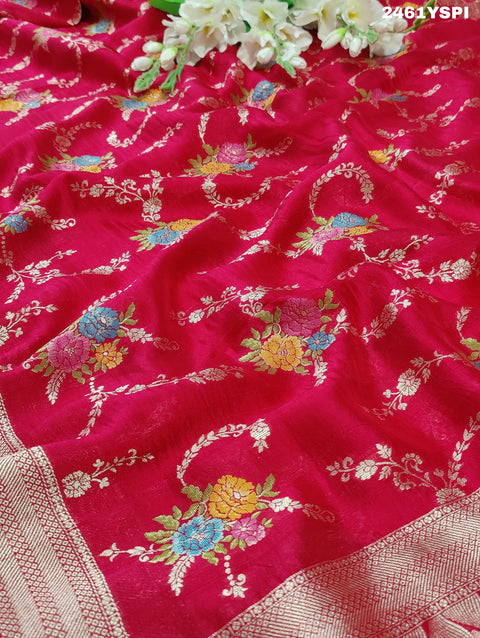 KcPc New H.O Silk Saree with Zari Weaving and Printed Saree RB