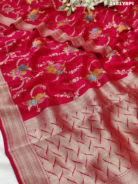 KcPc New H.O Silk Saree with Zari Weaving and Printed Saree RB