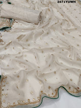 KcPc New Latest Pure chiffon Printed Style With Cutdana Gotapatti work SuitCSA
