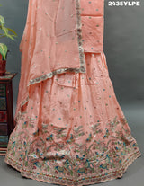 KcPc NewElegant Chinon Silk Lehenga with Sequin and Gota patti Touches BTU