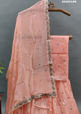 KcPc NewElegant Chinon Silk Lehenga with Sequin and Gota patti Touches BTU