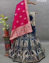 KcPc New Traditional Upada Silk Lehenga with Banarasi Weaving & Cutdana Accents BTU