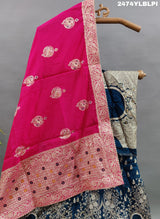 KcPc New Traditional Upada Silk Lehenga with Banarasi Weaving & Cutdana Accents BTU