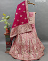 KcPc New Lehenga in Upada SilkBanarasi Pattern and Cutdana Work BTU