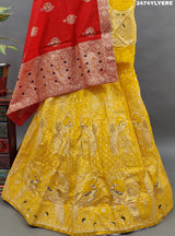 KcPc New Luxury Traditional Lehenga in Upada Silk with Cutdana and Banarasi Styling BTU